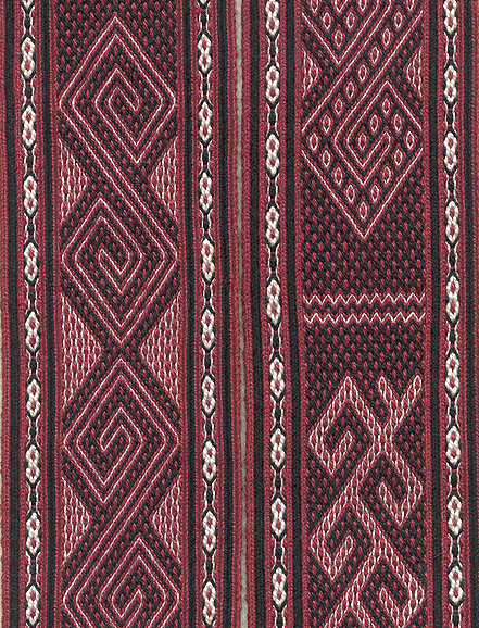 detail of Sa'dan Toraja double-faced motifs